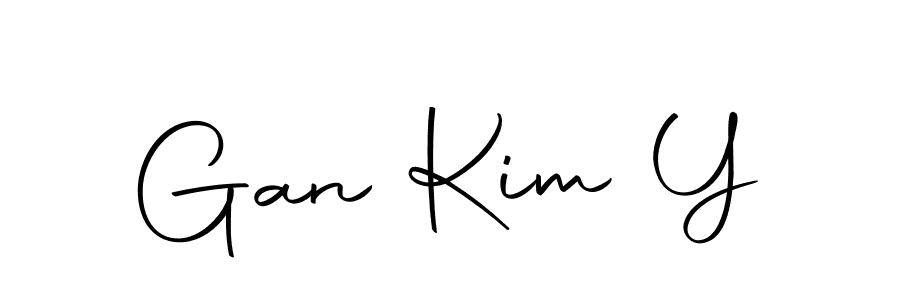 Create a beautiful signature design for name Gan Kim Y. With this signature (Autography-DOLnW) fonts, you can make a handwritten signature for free. Gan Kim Y signature style 10 images and pictures png