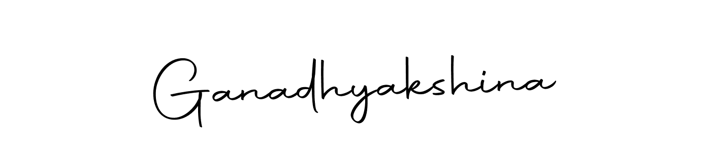 Create a beautiful signature design for name Ganadhyakshina. With this signature (Autography-DOLnW) fonts, you can make a handwritten signature for free. Ganadhyakshina signature style 10 images and pictures png