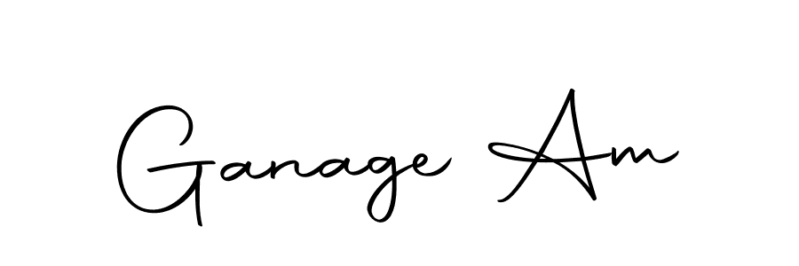 You should practise on your own different ways (Autography-DOLnW) to write your name (Ganage Am) in signature. don't let someone else do it for you. Ganage Am signature style 10 images and pictures png