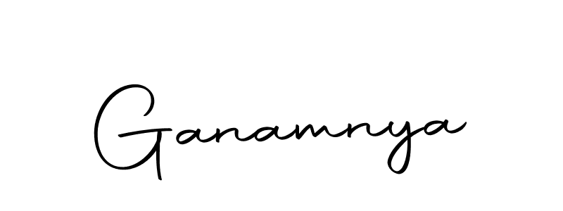 You should practise on your own different ways (Autography-DOLnW) to write your name (Ganamnya) in signature. don't let someone else do it for you. Ganamnya signature style 10 images and pictures png