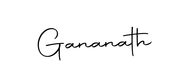 Use a signature maker to create a handwritten signature online. With this signature software, you can design (Autography-DOLnW) your own signature for name Gananath. Gananath signature style 10 images and pictures png