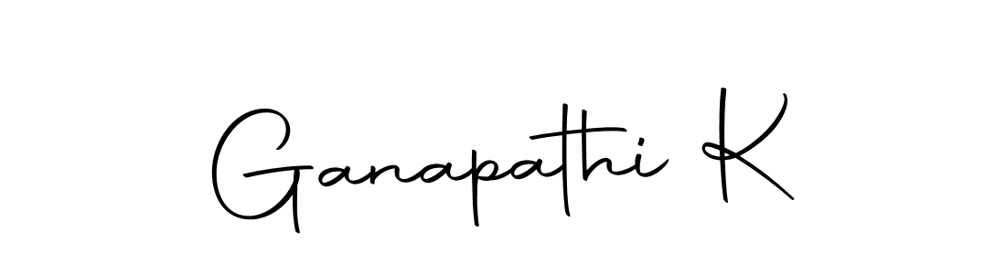 You can use this online signature creator to create a handwritten signature for the name Ganapathi K. This is the best online autograph maker. Ganapathi K signature style 10 images and pictures png