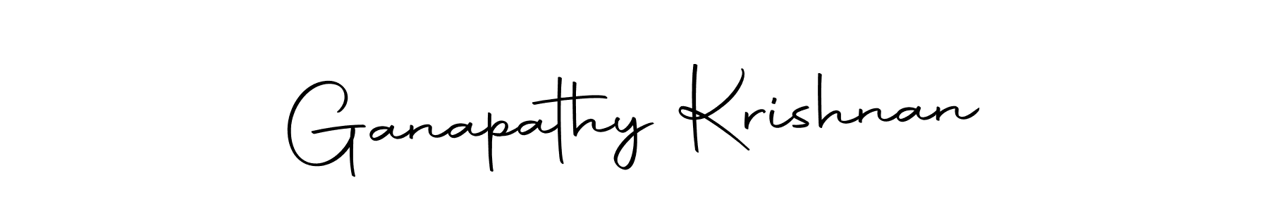 Use a signature maker to create a handwritten signature online. With this signature software, you can design (Autography-DOLnW) your own signature for name Ganapathy Krishnan. Ganapathy Krishnan signature style 10 images and pictures png