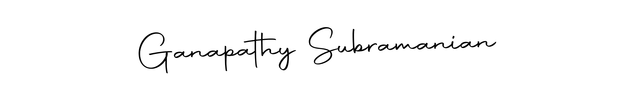 Make a beautiful signature design for name Ganapathy Subramanian. Use this online signature maker to create a handwritten signature for free. Ganapathy Subramanian signature style 10 images and pictures png