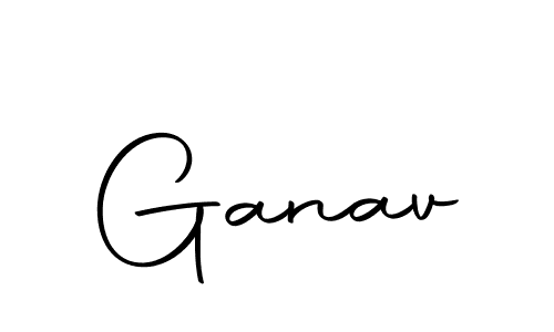 Create a beautiful signature design for name Ganav. With this signature (Autography-DOLnW) fonts, you can make a handwritten signature for free. Ganav signature style 10 images and pictures png