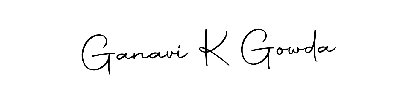 Use a signature maker to create a handwritten signature online. With this signature software, you can design (Autography-DOLnW) your own signature for name Ganavi K Gowda. Ganavi K Gowda signature style 10 images and pictures png