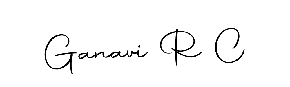 This is the best signature style for the Ganavi R C name. Also you like these signature font (Autography-DOLnW). Mix name signature. Ganavi R C signature style 10 images and pictures png