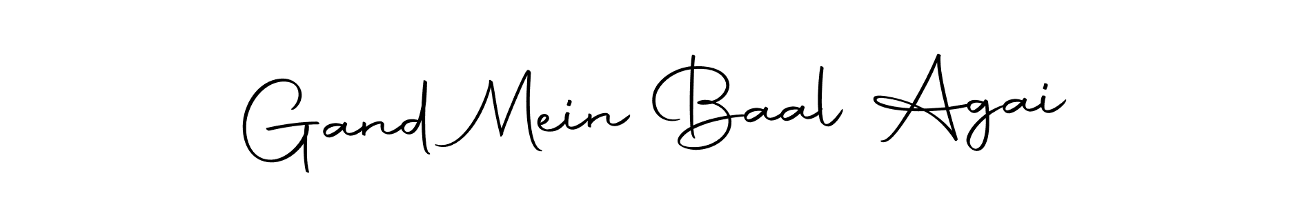 Also we have Gand Mein Baal Agai name is the best signature style. Create professional handwritten signature collection using Autography-DOLnW autograph style. Gand Mein Baal Agai signature style 10 images and pictures png