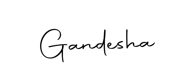 Design your own signature with our free online signature maker. With this signature software, you can create a handwritten (Autography-DOLnW) signature for name Gandesha. Gandesha signature style 10 images and pictures png
