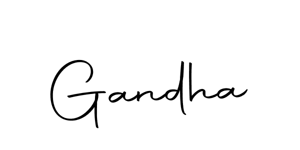 Use a signature maker to create a handwritten signature online. With this signature software, you can design (Autography-DOLnW) your own signature for name Gandha. Gandha signature style 10 images and pictures png