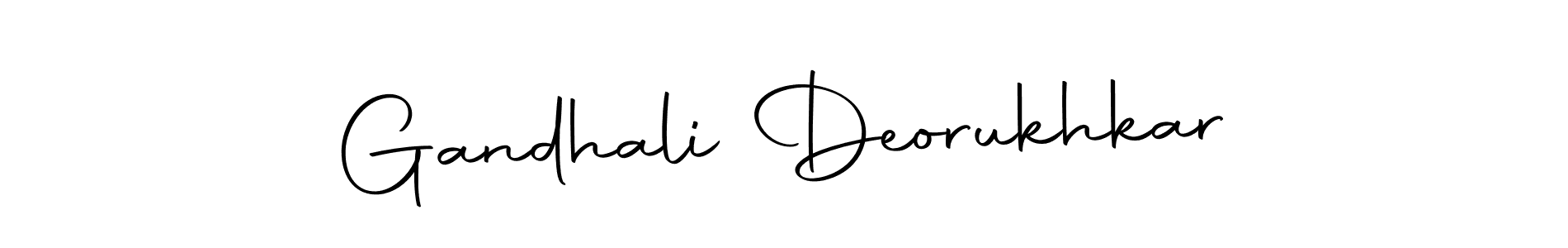 How to make Gandhali Deorukhkar name signature. Use Autography-DOLnW style for creating short signs online. This is the latest handwritten sign. Gandhali Deorukhkar signature style 10 images and pictures png