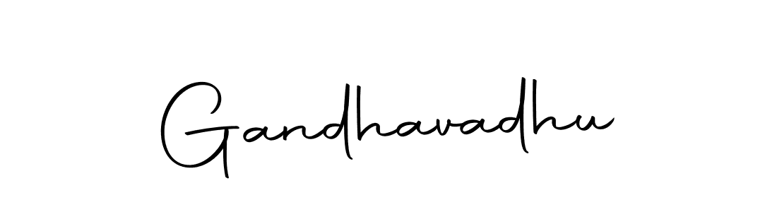 How to make Gandhavadhu name signature. Use Autography-DOLnW style for creating short signs online. This is the latest handwritten sign. Gandhavadhu signature style 10 images and pictures png