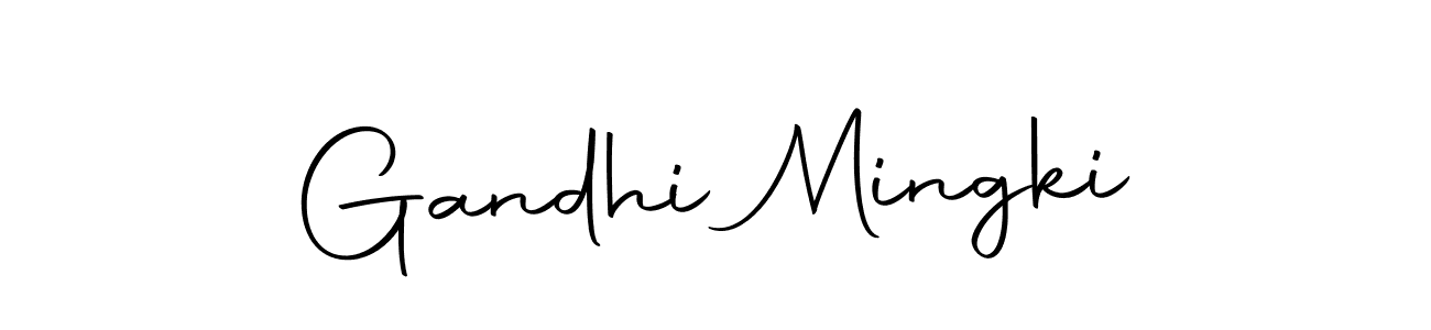 Use a signature maker to create a handwritten signature online. With this signature software, you can design (Autography-DOLnW) your own signature for name Gandhi Mingki. Gandhi Mingki signature style 10 images and pictures png