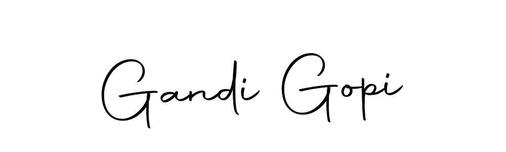 Design your own signature with our free online signature maker. With this signature software, you can create a handwritten (Autography-DOLnW) signature for name Gandi Gopi. Gandi Gopi signature style 10 images and pictures png