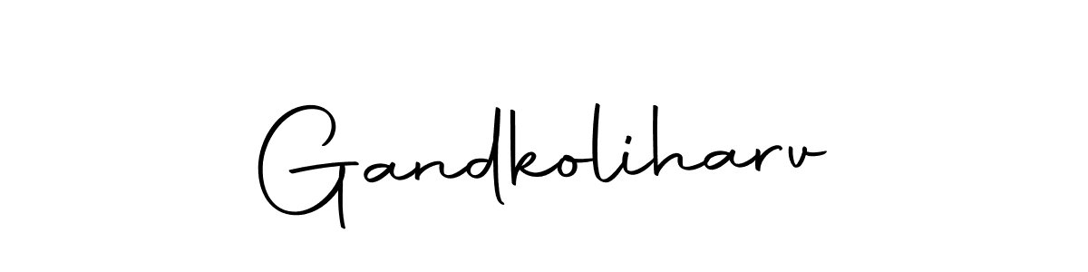 Gandkoliharv stylish signature style. Best Handwritten Sign (Autography-DOLnW) for my name. Handwritten Signature Collection Ideas for my name Gandkoliharv. Gandkoliharv signature style 10 images and pictures png