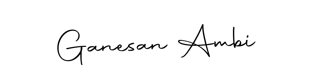 Create a beautiful signature design for name Ganesan Ambi. With this signature (Autography-DOLnW) fonts, you can make a handwritten signature for free. Ganesan Ambi signature style 10 images and pictures png