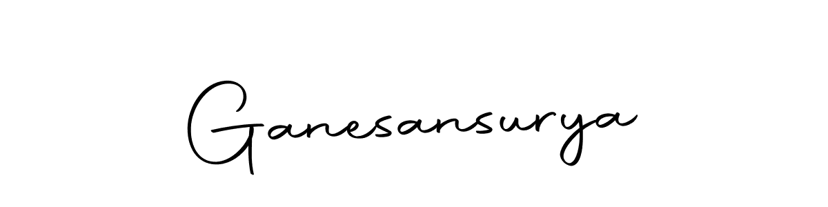 Similarly Autography-DOLnW is the best handwritten signature design. Signature creator online .You can use it as an online autograph creator for name Ganesansurya. Ganesansurya signature style 10 images and pictures png