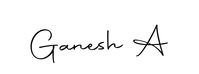 Use a signature maker to create a handwritten signature online. With this signature software, you can design (Autography-DOLnW) your own signature for name Ganesh A. Ganesh A signature style 10 images and pictures png