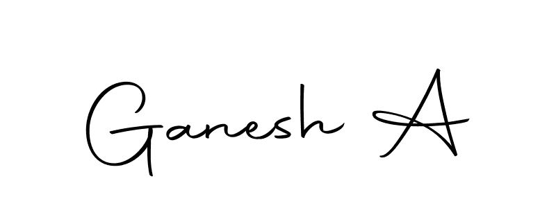 Use a signature maker to create a handwritten signature online. With this signature software, you can design (Autography-DOLnW) your own signature for name Ganesh A. Ganesh A signature style 10 images and pictures png