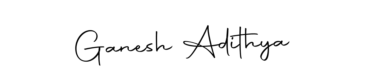 Create a beautiful signature design for name Ganesh Adithya. With this signature (Autography-DOLnW) fonts, you can make a handwritten signature for free. Ganesh Adithya signature style 10 images and pictures png