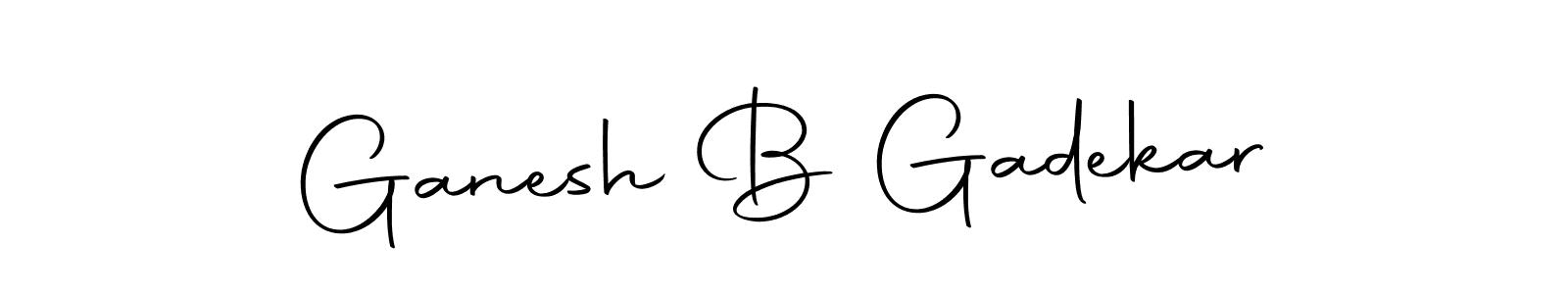 Design your own signature with our free online signature maker. With this signature software, you can create a handwritten (Autography-DOLnW) signature for name Ganesh B Gadekar. Ganesh B Gadekar signature style 10 images and pictures png