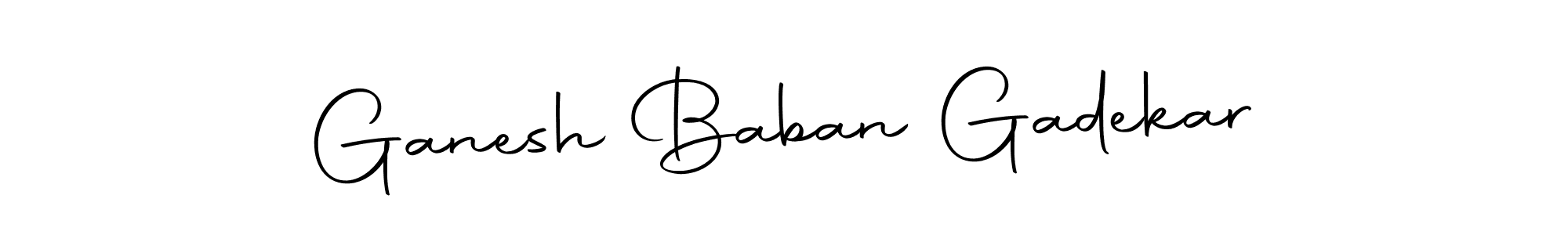 Create a beautiful signature design for name Ganesh Baban Gadekar. With this signature (Autography-DOLnW) fonts, you can make a handwritten signature for free. Ganesh Baban Gadekar signature style 10 images and pictures png