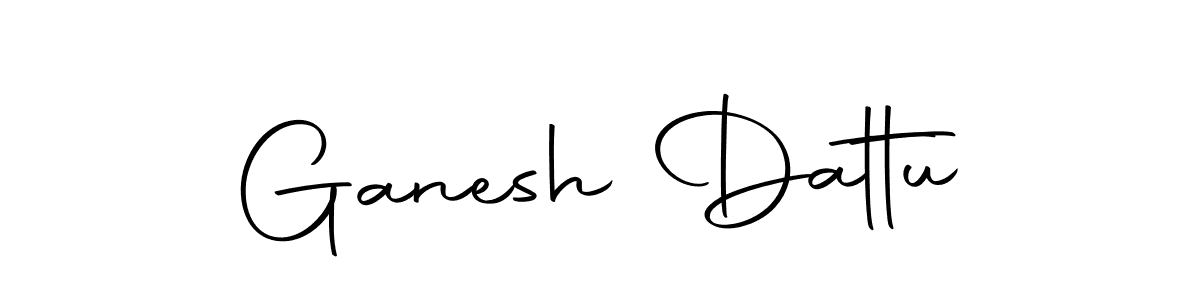 Create a beautiful signature design for name Ganesh Dattu. With this signature (Autography-DOLnW) fonts, you can make a handwritten signature for free. Ganesh Dattu signature style 10 images and pictures png