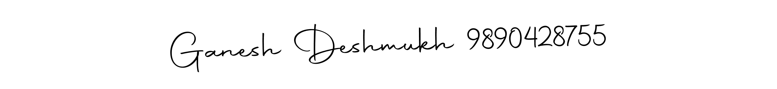 Once you've used our free online signature maker to create your best signature Autography-DOLnW style, it's time to enjoy all of the benefits that Ganesh Deshmukh 9890428755 name signing documents. Ganesh Deshmukh 9890428755 signature style 10 images and pictures png