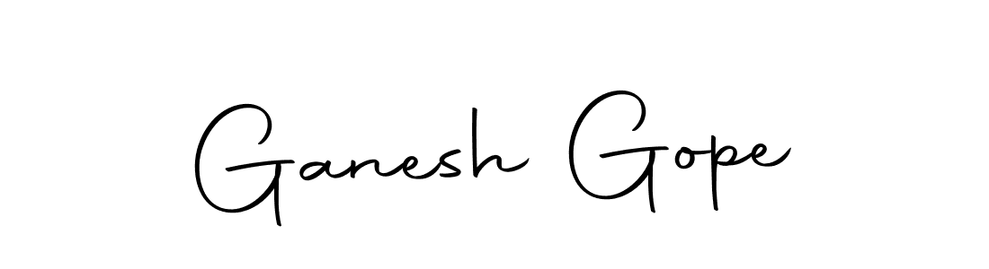 Make a beautiful signature design for name Ganesh Gope. With this signature (Autography-DOLnW) style, you can create a handwritten signature for free. Ganesh Gope signature style 10 images and pictures png