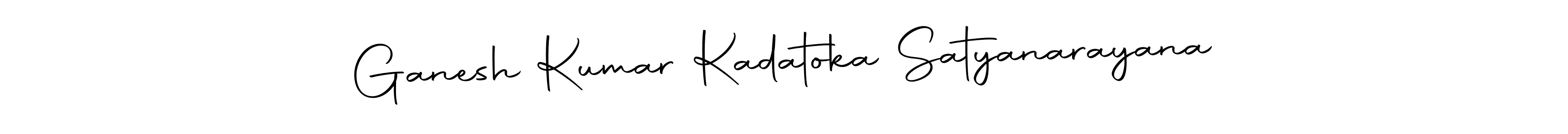 How to make Ganesh Kumar Kadatoka Satyanarayana signature? Autography-DOLnW is a professional autograph style. Create handwritten signature for Ganesh Kumar Kadatoka Satyanarayana name. Ganesh Kumar Kadatoka Satyanarayana signature style 10 images and pictures png