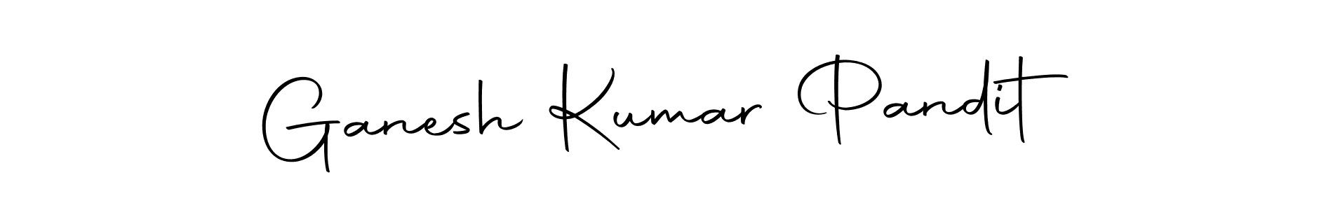 How to make Ganesh Kumar Pandit name signature. Use Autography-DOLnW style for creating short signs online. This is the latest handwritten sign. Ganesh Kumar Pandit signature style 10 images and pictures png