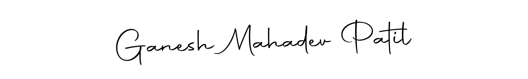 How to make Ganesh Mahadev Patil name signature. Use Autography-DOLnW style for creating short signs online. This is the latest handwritten sign. Ganesh Mahadev Patil signature style 10 images and pictures png