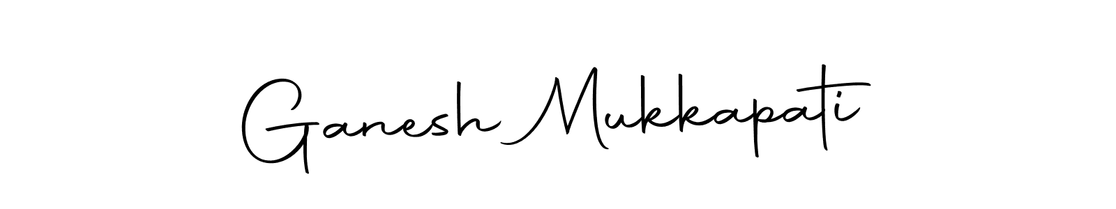 Make a beautiful signature design for name Ganesh Mukkapati. With this signature (Autography-DOLnW) style, you can create a handwritten signature for free. Ganesh Mukkapati signature style 10 images and pictures png