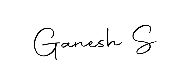 Create a beautiful signature design for name Ganesh S. With this signature (Autography-DOLnW) fonts, you can make a handwritten signature for free. Ganesh S signature style 10 images and pictures png