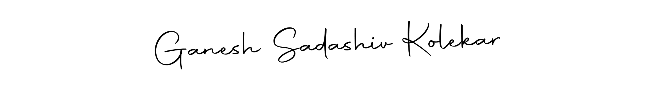 How to make Ganesh Sadashiv Kolekar name signature. Use Autography-DOLnW style for creating short signs online. This is the latest handwritten sign. Ganesh Sadashiv Kolekar signature style 10 images and pictures png