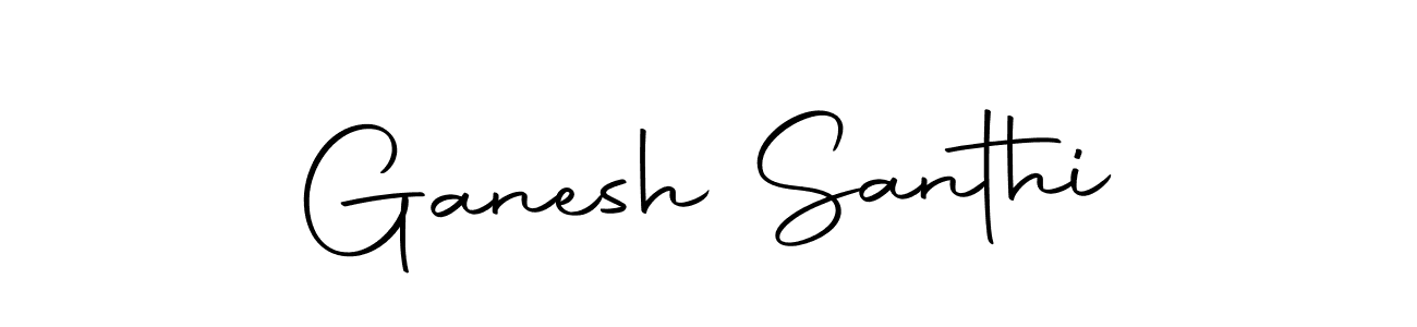 How to make Ganesh Santhi signature? Autography-DOLnW is a professional autograph style. Create handwritten signature for Ganesh Santhi name. Ganesh Santhi signature style 10 images and pictures png