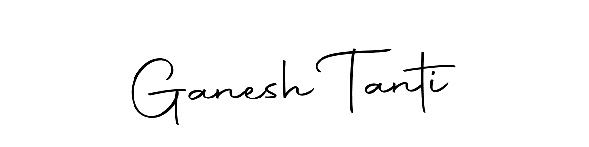 How to make Ganesh Tanti name signature. Use Autography-DOLnW style for creating short signs online. This is the latest handwritten sign. Ganesh Tanti signature style 10 images and pictures png
