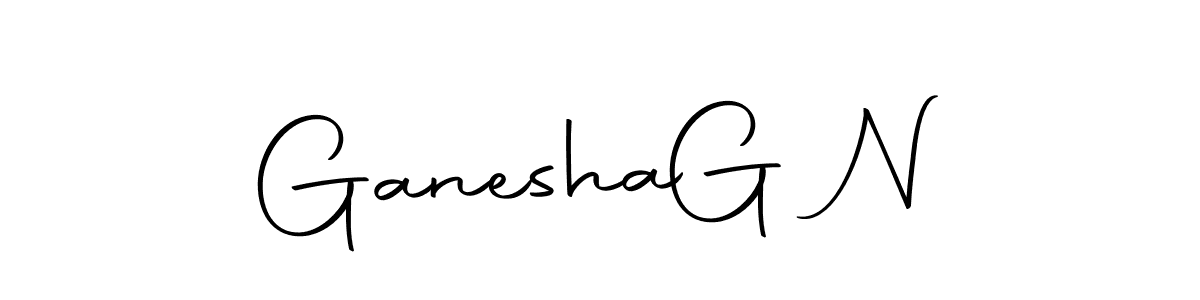Create a beautiful signature design for name Ganesha  G N. With this signature (Autography-DOLnW) fonts, you can make a handwritten signature for free. Ganesha  G N signature style 10 images and pictures png