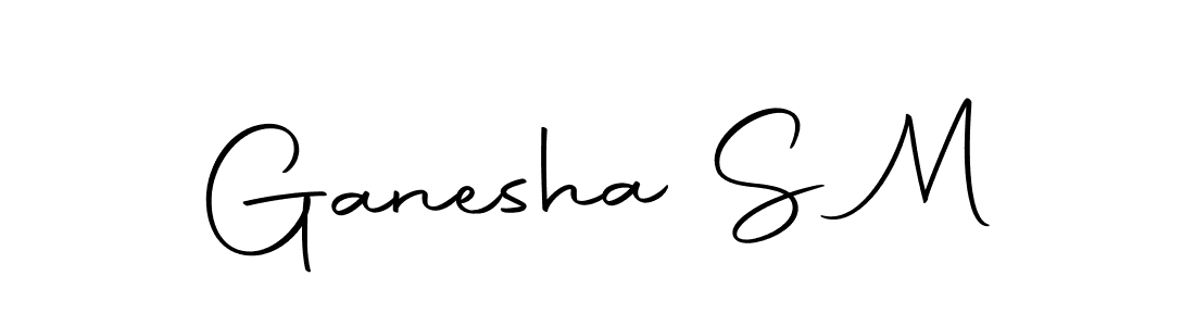 How to make Ganesha S M name signature. Use Autography-DOLnW style for creating short signs online. This is the latest handwritten sign. Ganesha S M signature style 10 images and pictures png