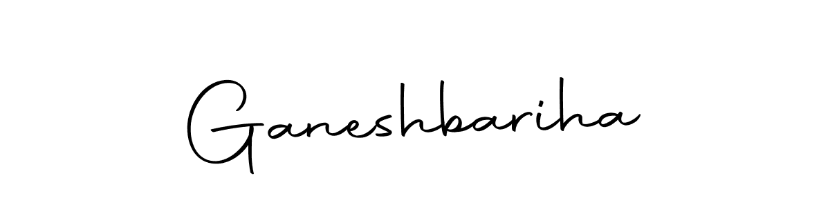 You should practise on your own different ways (Autography-DOLnW) to write your name (Ganeshbariha) in signature. don't let someone else do it for you. Ganeshbariha signature style 10 images and pictures png
