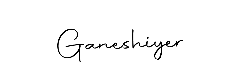 Design your own signature with our free online signature maker. With this signature software, you can create a handwritten (Autography-DOLnW) signature for name Ganeshiyer. Ganeshiyer signature style 10 images and pictures png