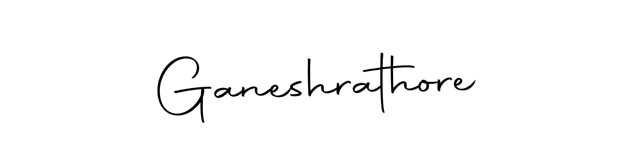 Create a beautiful signature design for name Ganeshrathore. With this signature (Autography-DOLnW) fonts, you can make a handwritten signature for free. Ganeshrathore signature style 10 images and pictures png