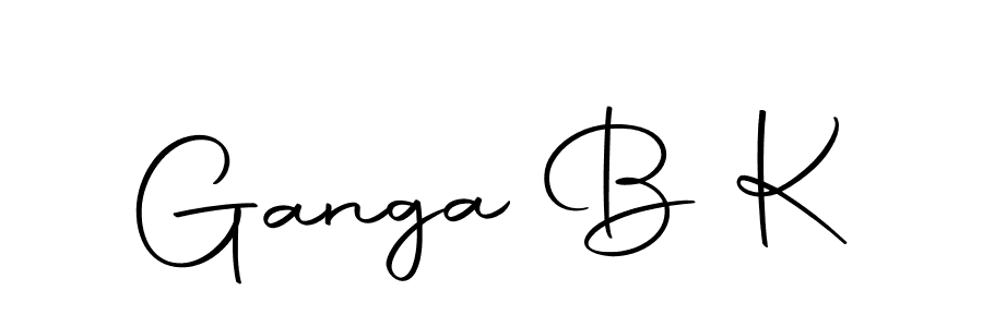 How to make Ganga B K signature? Autography-DOLnW is a professional autograph style. Create handwritten signature for Ganga B K name. Ganga B K signature style 10 images and pictures png