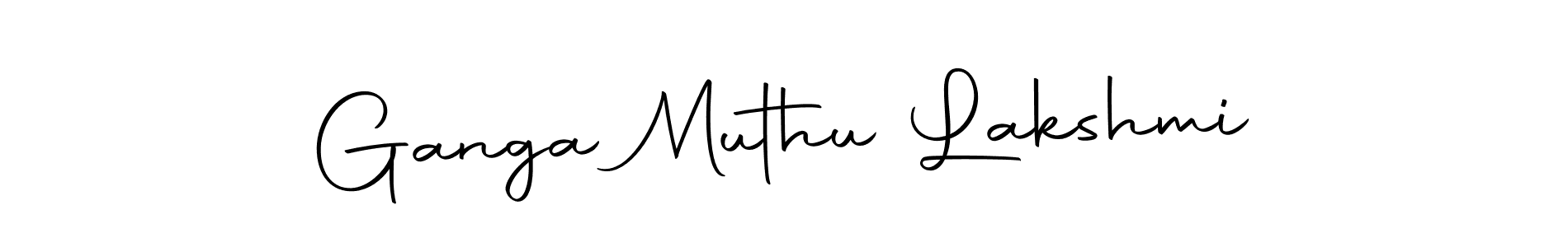 Make a beautiful signature design for name Ganga Muthu Lakshmi. With this signature (Autography-DOLnW) style, you can create a handwritten signature for free. Ganga Muthu Lakshmi signature style 10 images and pictures png