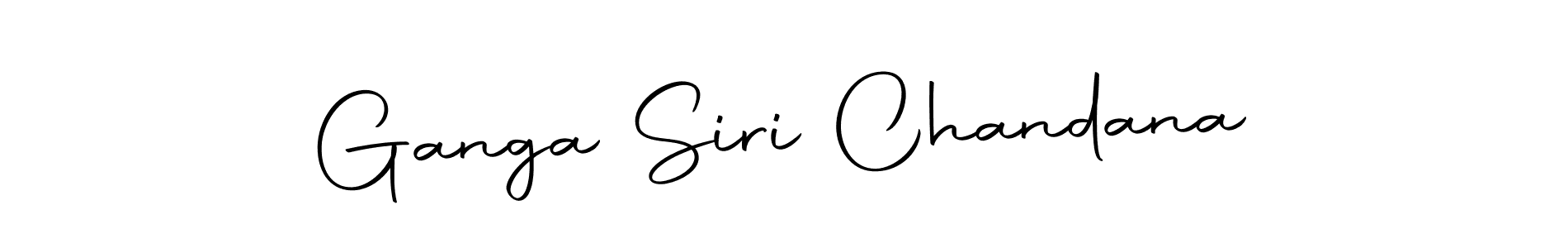Create a beautiful signature design for name Ganga Siri Chandana. With this signature (Autography-DOLnW) fonts, you can make a handwritten signature for free. Ganga Siri Chandana signature style 10 images and pictures png