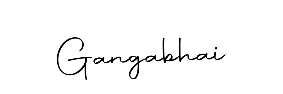 Design your own signature with our free online signature maker. With this signature software, you can create a handwritten (Autography-DOLnW) signature for name Gangabhai. Gangabhai signature style 10 images and pictures png