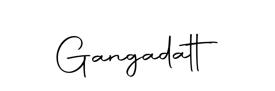 Use a signature maker to create a handwritten signature online. With this signature software, you can design (Autography-DOLnW) your own signature for name Gangadatt. Gangadatt signature style 10 images and pictures png