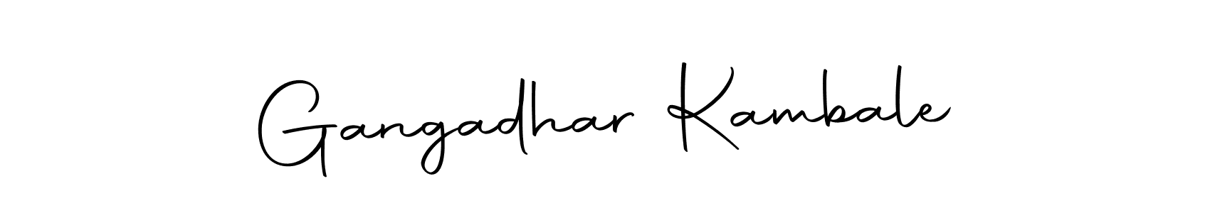 Autography-DOLnW is a professional signature style that is perfect for those who want to add a touch of class to their signature. It is also a great choice for those who want to make their signature more unique. Get Gangadhar Kambale name to fancy signature for free. Gangadhar Kambale signature style 10 images and pictures png