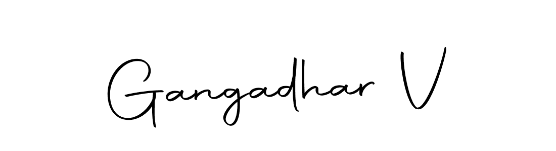 Autography-DOLnW is a professional signature style that is perfect for those who want to add a touch of class to their signature. It is also a great choice for those who want to make their signature more unique. Get Gangadhar V name to fancy signature for free. Gangadhar V signature style 10 images and pictures png