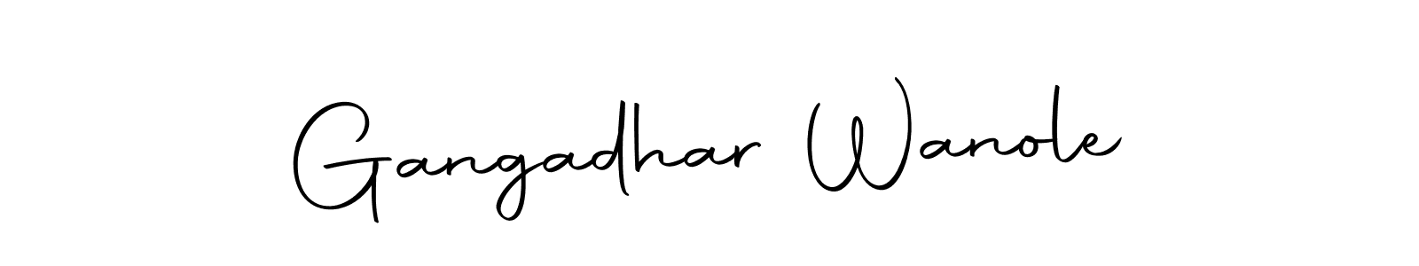 Also we have Gangadhar Wanole name is the best signature style. Create professional handwritten signature collection using Autography-DOLnW autograph style. Gangadhar Wanole signature style 10 images and pictures png